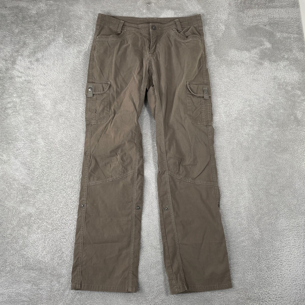 KUHL Cargo Pants Womens 10 Brown Splash Regular Hiking Outdoor Utility Rugged